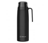 TERMOLAR - Gourde Thermos R-EVOLUTION 1L avec Bec Verseur pour Maté et Poignée | Thermos en Acier Inoxydable 304 | Rétention Thermique 20H Chaud / 36H Froid | Bouteille Isolante de Voyage (Noir)