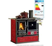 Cuisinière à bois hydro LA NORDICA 7017510 TermoRosa DSA bordeaux
