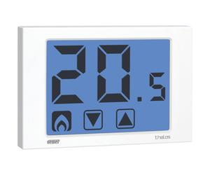 Termostato touch screen da parete a batteria bianco Thalos Vemer VE432100