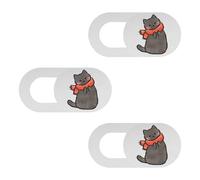TERNCOEW Adorable protecteur d'objectif de webcam en forme d'animal pour protéger votre vie privée sur les appareils mobiles, tablettes, ordinateurs portables