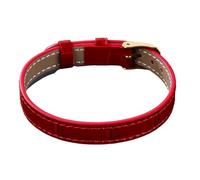 TERNCOEW Bijou en acier inoxydable avec fermoir en cuir véritable pour peaux sensibles, taille unique, Comme décrit
