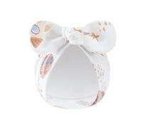 TERNCOEW Bonnet respirant pour bébé en coton doux et confortable - Joli nœud décoratif - Bonnet fœtal pour nourrissons de 0 à 3 mois, Espace, taille unique