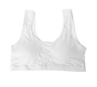 TERNCOEW Brassière moderne en coton pour filles de 8 à 10 10 à 12 14 à 16 ans pour le fitness, la course à pied, avec soutien-gorge rembourré amovible en coton pour femme, blanc, taille unique