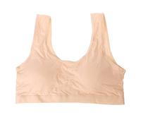 TERNCOEW Brassière moderne en coton pour filles de 8 à 10 10 à 12 14 à 16 ans pour le fitness, la course à pied, avec soutien-gorge rembourré amovible en coton pour femme, Couleur chair, taille unique