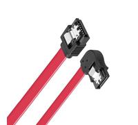 TERNCOEW Câble SATA3.0 court coudé connecteurs anti-claquement pour une connexion sécurisée pour les installations serrées pour câble de verrouillage coudé de bureau