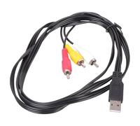TERNCOEW Câble vidéo USB vers 3RCA mâle/femelle vers 3RCA mâle pour téléviseurs HD, PC, appareils HDTV