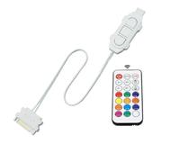 TERNCOEW Contrôleur d'éclairage ARGB Commutation manuelle Blanc/noir Version 5 V 3 broches Synchronisation des couleurs Accessoire PC Contrôleur LED ARGB pour PC de jeu