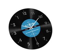 TERNCOEW Horloge murale élégante dans le sens contraire des aiguilles d'une montre - 30,5 cm - Mécanisme silencieux - Vinyle - Horloge murale inversée pour chambre à coucher et salon