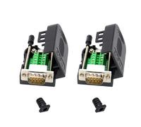 TERNCOEW Lot de 2 adaptateurs à 9 broches - Module personnalisable - Pas besoin de soudure - Compatible avec RS232 RS485 - Connecteur de machine de contrôle fiscal