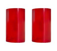 TERNCOEW Lot de 2 viroles de queue de billard en acrylique brillant pour accessoires de jeu professionnels - Durabilité essentielle - Viroles en polyuréthane