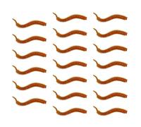 TERNCOEW Lot de 20 leurres de pêche souples artificiels de 7,5 cm - Accessoire de pêche - Vers de sable - Appâts de natation artificiels en TPE