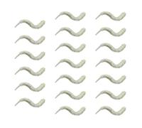 TERNCOEW Lot de 20 leurres de pêche souples artificiels de 7,5 cm - Accessoire de pêche - Vers de sable - Appâts de natation artificiels en TPE