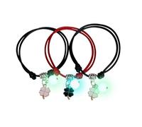 TERNCOEW Lot de 3 perles tissées à la main Love Star Sisters Novel Corde réglable Corde réglable