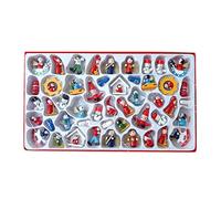TERNCOEW Lot de 48 petites décorations de Noël en bois pour décorations de sapin de Noël