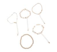 TERNCOEW Lot de 5 bracelets empilables réglables en métal pour événements décontractés et formels, taille unique, Comme décrit