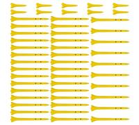 TERNCOEW Lot de 50 tees de golf incassables à 4 broches pour balles de sport en plein air, accessoire d'entraînement incassable, long et court