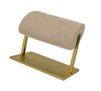 TERNCOEW Luxueux présentoir à bijoux élégant en peluche pour montres et bracelets avec accents dorés