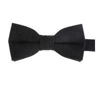 TERNCOEW Nœud papillon britannique réutilisable en mélange de polyester pour garçons d'honneur Ensemble de tenue formelle Nœud papillon coréen pour garçon, Noir , taille unique