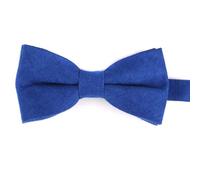 TERNCOEW Nœud papillon britannique réutilisable en mélange de polyester pour garçons d'honneur Ensemble de tenue formelle Nœud papillon coréen pour garçon, bleu marine, taille unique