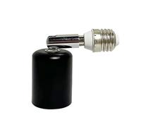 TERNCOEW Rallonge de douille d'ampoule E27 90 verticale 360° horizontale 150 W Céramique Métal Tête adaptateur de lampe en céramique de qualité commerciale Extension de lampe