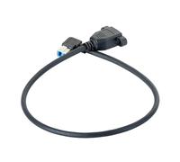 TERNCOEW Rallonge rapide 5 Gbps USB 3.0 B mâle vers femelle 50,8 cm trous de vis pour montage sur panneau compatible imprimantes scanners USB B mâle vers femelle câble d'extension avec vis