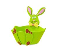 TERNCOEW Récipient élégant pour œufs de Pâques Lapins de Pâques - Accessoire parfait pour le rangement des bonbons et des œufs - Support en tissu