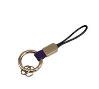 TERNCOEW Support doux finition mate avec boucle en zinc amovible et porte-clés pratique avec anneaux de fixation de bracelet tendance, violet, CC