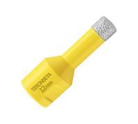 Teronbeta Foret à Diamant 12mm, M14 Brasé Sous Vide Trépan à Scie Cloche Diamant Pour Carrelage Porcelaine Céramique Marbre Granit Pierre Quartz