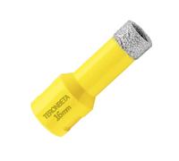 Teronbeta Foret à Diamant 16mm, M14 Brasé Sous Vide Trépan à Scie Cloche Diamant Pour Carrelage Porcelaine Céramique Marbre Granit Pierre Quartz