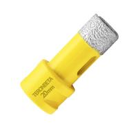 Teronbeta Foret à Diamant 20mm, M14 Brasé Sous Vide Trépan à Scie Cloche Diamant Pour Carrelage Porcelaine Céramique Marbre Granit Pierre Quartz