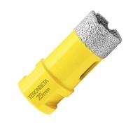 Teronbeta Foret à Diamant 25mm, M14 Brasé Sous Vide Trépan à Scie Cloche Diamant Pour Carrelage Porcelaine Céramique Marbre Granit Pierre Quartz