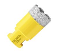 Teronbeta Foret à Diamant 32mm, M14 Brasé Sous Vide Trépan à Scie Cloche Diamant Pour Carrelage Porcelaine Céramique Marbre Granit Pierre Quartz