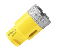 Teronbeta Foret à Diamant 35mm, M14 Brasé Sous Vide Trépan à Scie Cloche Diamant Pour Carrelage Porcelaine Céramique Marbre Granit Pierre Quartz