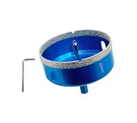 Teronbeta Scie Cloche Diamantée 85mm avec Foret Guidage de Centrage, Professionnelle Foret Diamanté Brasé pour Carrelage, Porcelaine, Verre, Marbre et Céramique