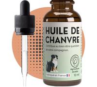 TEROSMOSE • Huile de Chanvre Premium pour Chiens & Chats - 100% Naturelle & Pure - Soutien Sérénité, Stress & Relaxation - Beauté du Pelage & Confort Cutané - Fabriqué en France -10 ML