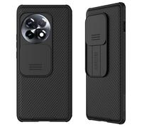 teroxa Coque compatible avec OnePlus 13, coque coulissante pour objectif d'appareil photo, coque de protection de la vie privée, pare-chocs en TPU rigide, coque arrière Oneplus13 (noir)