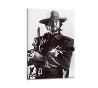 Terp Clint Eastwood Poster d'art mural de films et de musique, poster pour ami, chambre à coucher, salon, décoration moderne et esthétique, 60 x 90 cm, style cadre