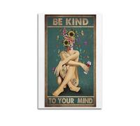 Terp Poster « Be Kind To Your Mind » - Décoration murale pour chambre à coucher, salon, décoration moderne, esthétique, sans cadre - 50 x 75 cm