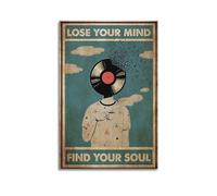 Terp Poster « Lose Your Mind Find Your Soul » - Cadeau pour un ami, une chambre, un salon - Décoration moderne et esthétique - Sans cadre - 30 x 45 cm