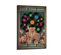 Terp Poster Lose Your Mind Find Your Soul1 - Art mural - Cadeau pour chambre à coucher, salon - Décoration moderne et esthétique - 20 x 30 cm