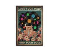 Terp Poster Lose Your Mind Find Your Soul1 - Art mural - Cadeau pour chambre à coucher, salon - Décoration moderne et esthétique - Sans cadre - 40 x 60 cm