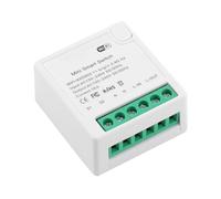 Terphadp TUYA MiNi 16A Smart Switch Version Sans Compteur Interrupteur Wifi Intelligent Commande Vocale Module Relais D'Éclairage Domotique