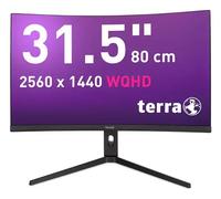 Wortmann Moniteur incurvé Terra 3285 W HA 31,5" WQHD 180 Hz USB-C HDR hauteur réglable Noir