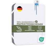 Terra Beds Protège-matelas 90 x 200 cm - 100 % imperméable - Matériau en coton respirant et super doux - Sans bruit - Certifié Oeko-Tex - Protection contre les taches et lavable