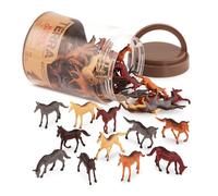 Terra by Battat - Chevaux en Tube, 60 Figurines Miniatures