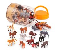 Battat Terra – Ensemble animaux sauvages miniatures – 60 pièces – 3 ans+