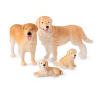 Terra by Battat - Famille de Chiens - Chien-Jouet - Jouet Golden Retriever - Famille de Chiens - Figurine Golden Retriever - Petit Chien de Compagnie