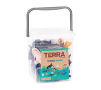 Terra by Battat Marine World, Seau de Figurines d’Animaux Marins