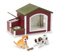 Terra by Battat, Niche pour Chien avec 2 Chiots, Jeu de 5 pièces