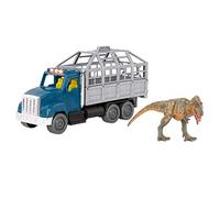 Terra by Battat - T-Rex Transport - Jouet Dinosaure et Camion Jouet avec lumières, Sons et pièces Mobiles pour Les Enfants de 3 Ans +